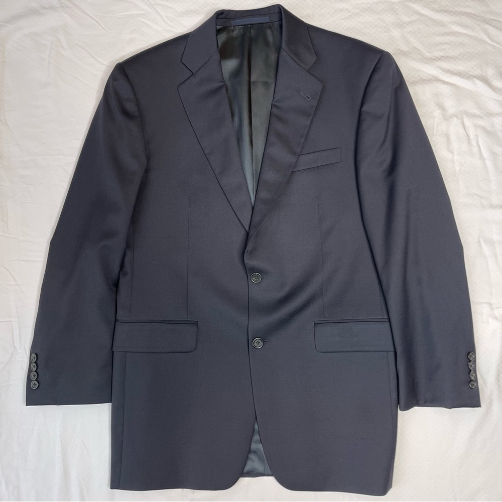 Burberry Dark Black Double Vented Blazer | Wool | EUC | 38R